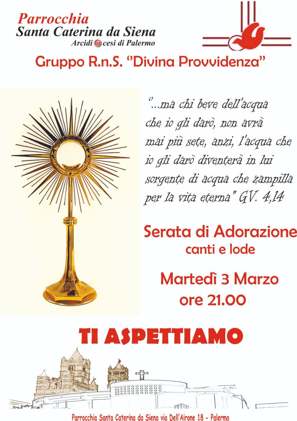 Adorazione Eucaristica animata da Rinnovamento dello Spirito